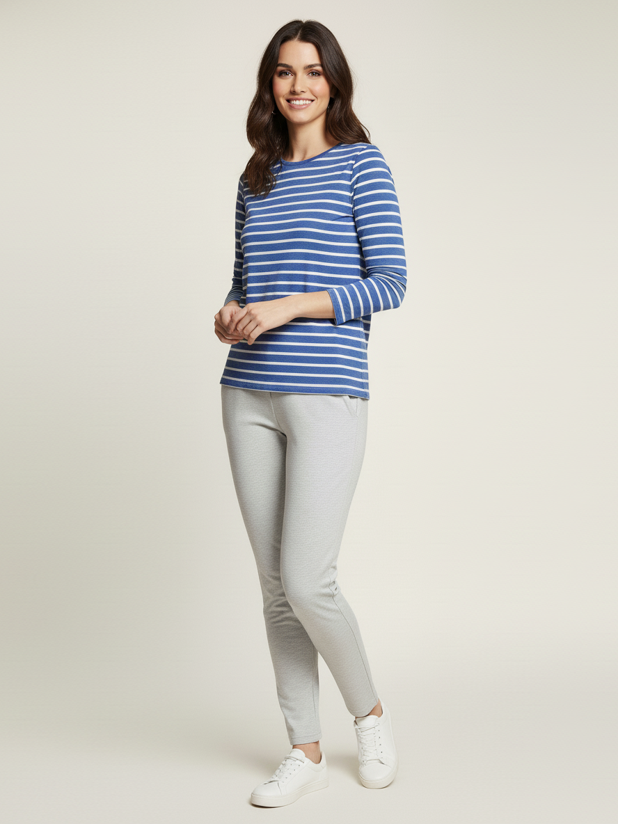 Stylish Winter Loungewear Set For Women-Blue-SS02