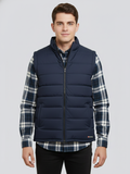 Payper Winter Sleeveless Zipper Mockneck Jacket For Men-Dark Navy-PH38