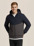 Payper Zipper Winter Jacket For Men-Dark Navy With Charcoal-PH07