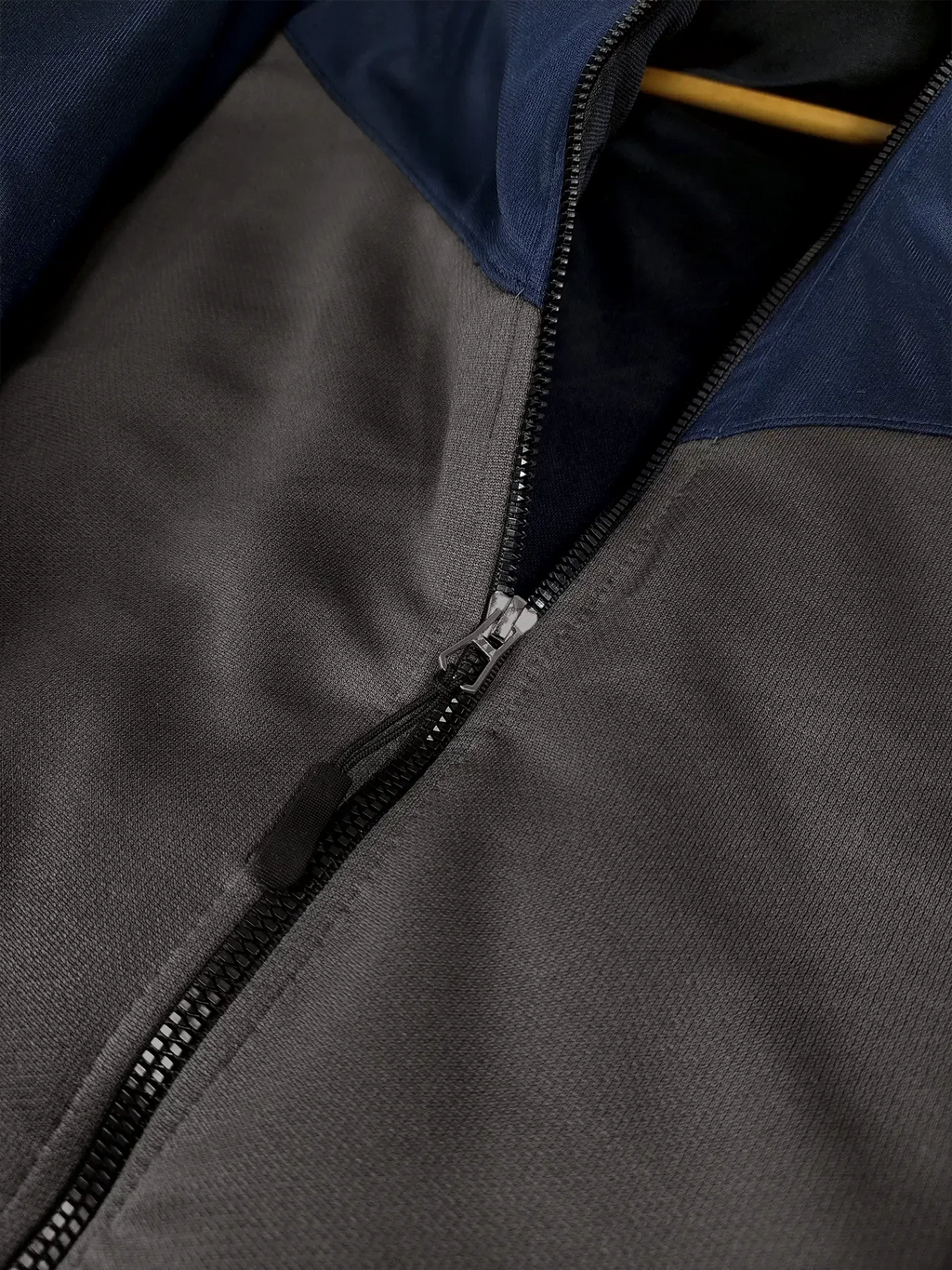 Payper Zipper Winter Jacket For Men-Dark Navy With Charcoal-PH07