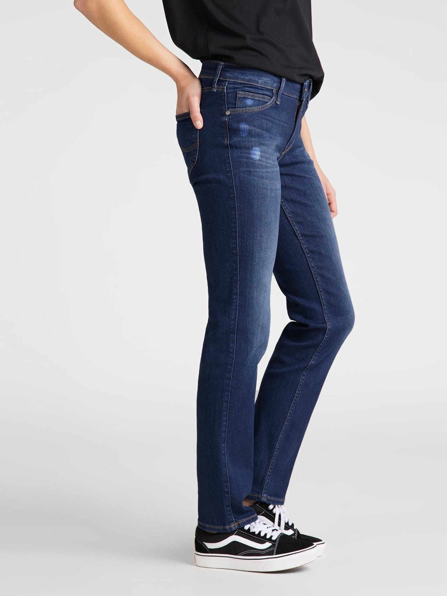 F&F Skinny Fit Non Stretch Denim For Ladies-Blue Faded-BR153