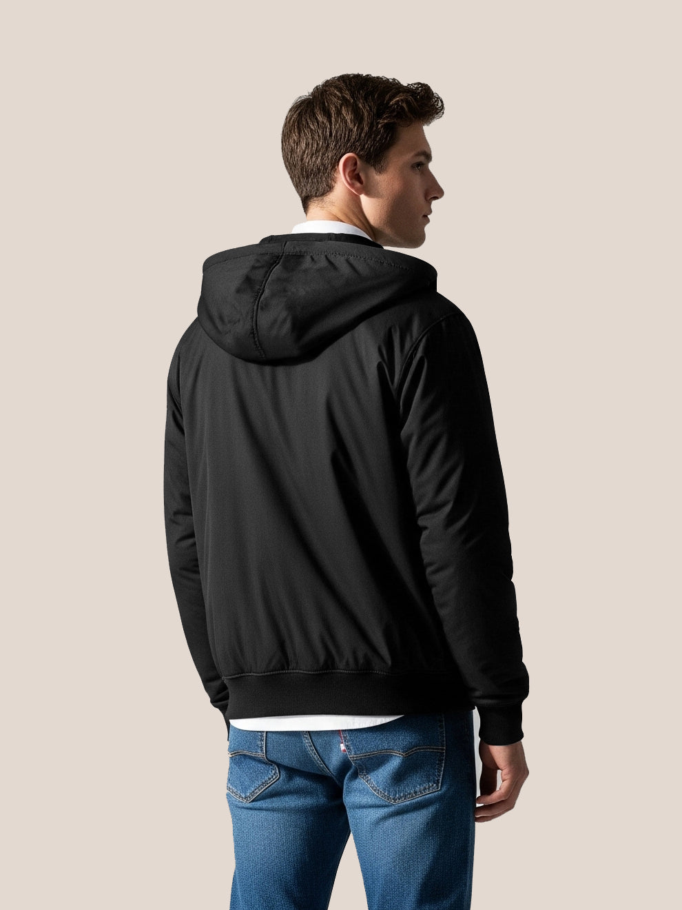 Payper Zipper Winter Jacket For Men-Black-PH01