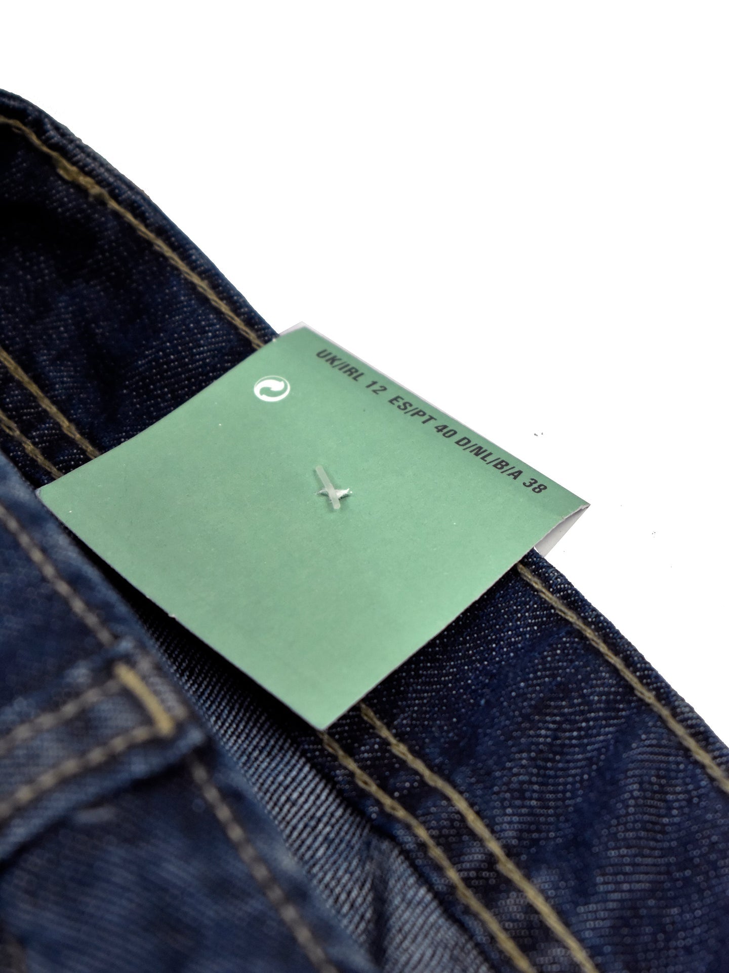 F&F Straight Fit Non Stretch Denim For Ladies-Dark Blue Faded-SP2567