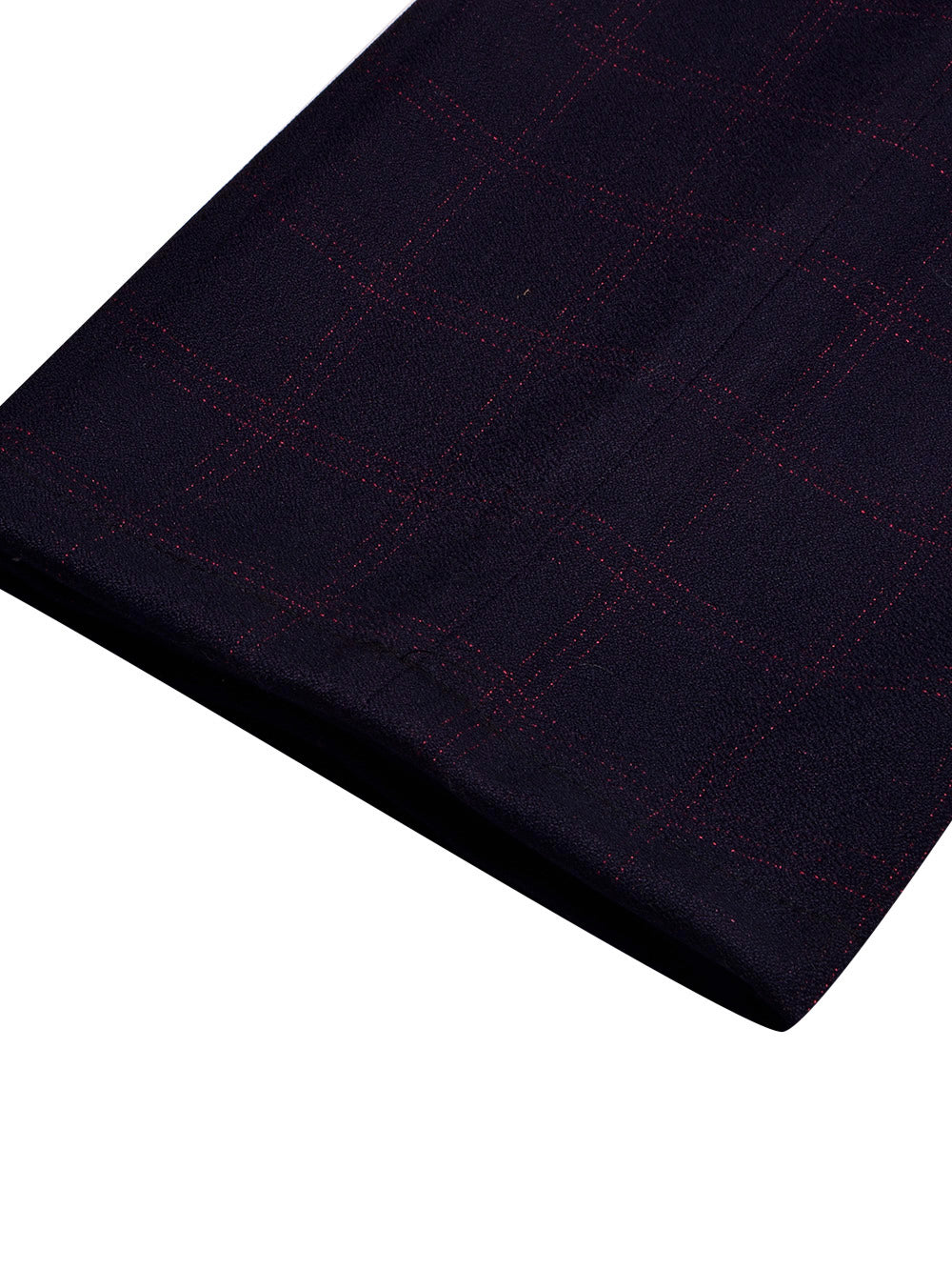 Louis Vicaci Slim Fit Dress Denim Pent For Men-Dark Blue with Check-BE790/BR13037