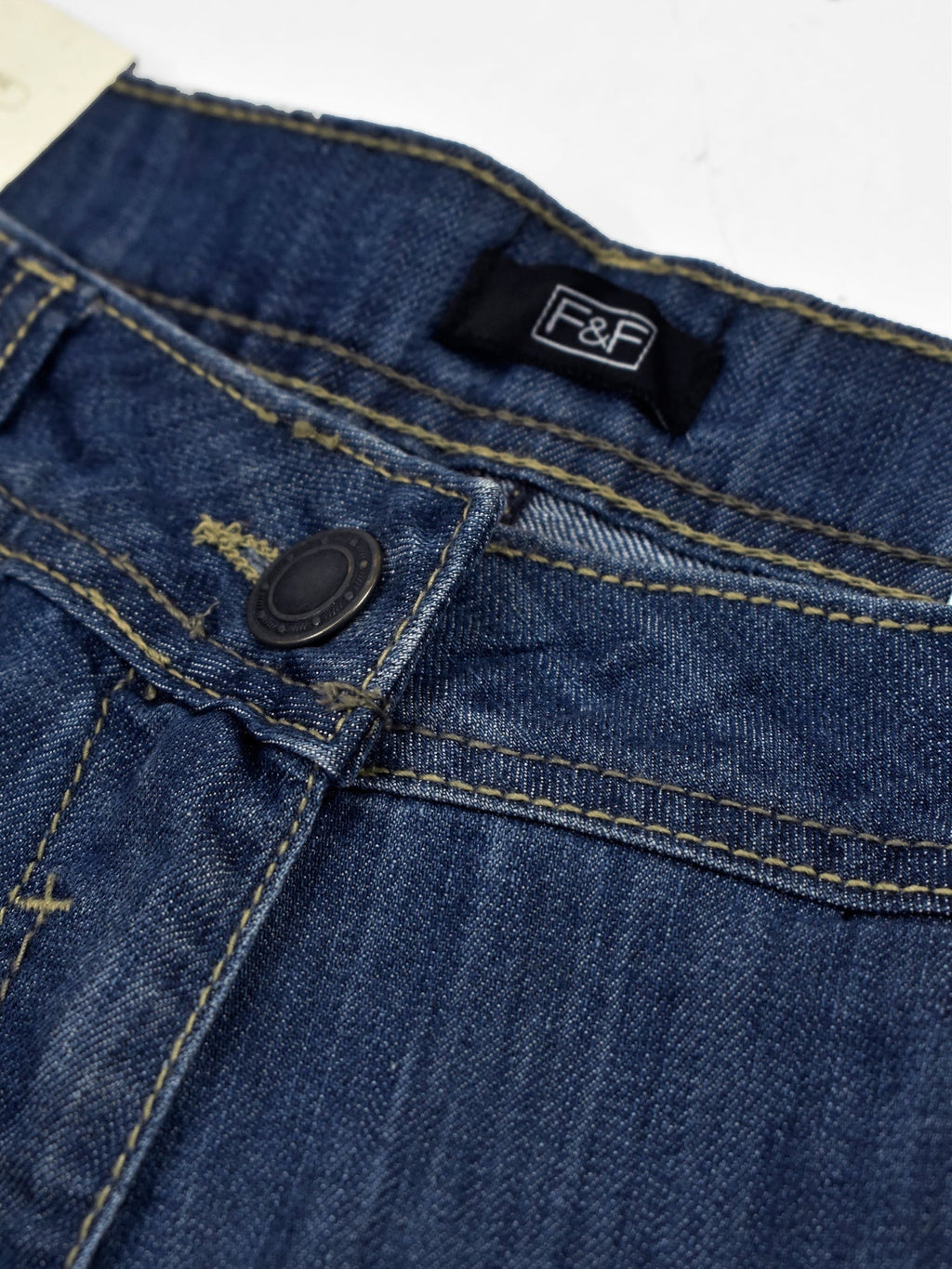 F&F Skinny Fit Non Stretch Denim For Ladies-Blue Faded-BR153