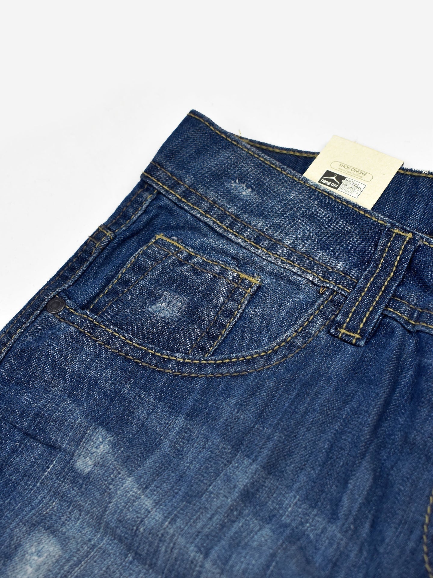 F&F Skinny Fit Non Stretch Denim For Ladies-Blue Faded-BR153