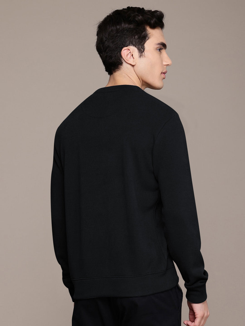 Louis Vicaci Fleece Funky Style Sweatshirt For Men-Black-BE2353