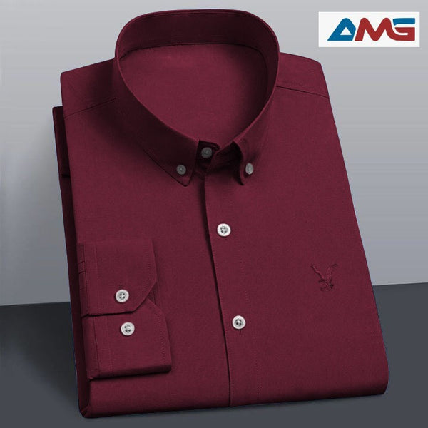 AMG Premium Falcon Shirt Men-Maroon JPO1050