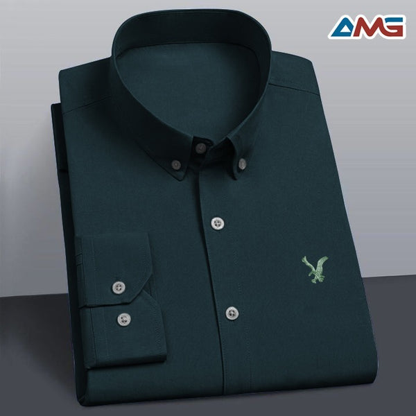 AMG Premium Falcon Shirt Men-Slate Green JPO1047