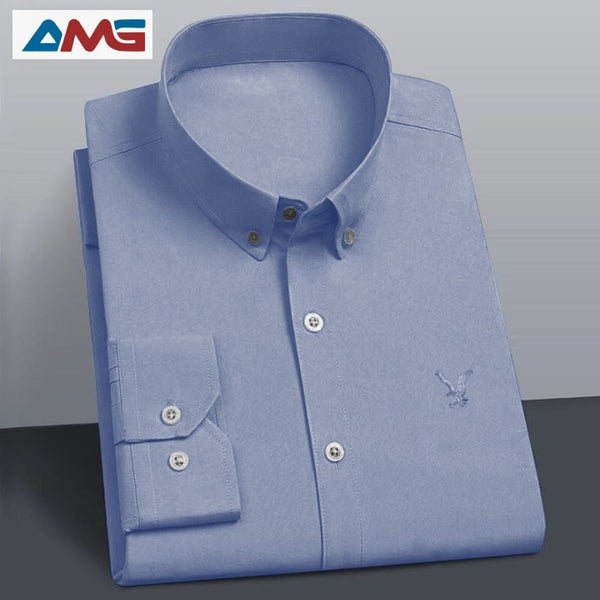 AMG Premium Falcon Shirt Men-Sky Blue JPO1044