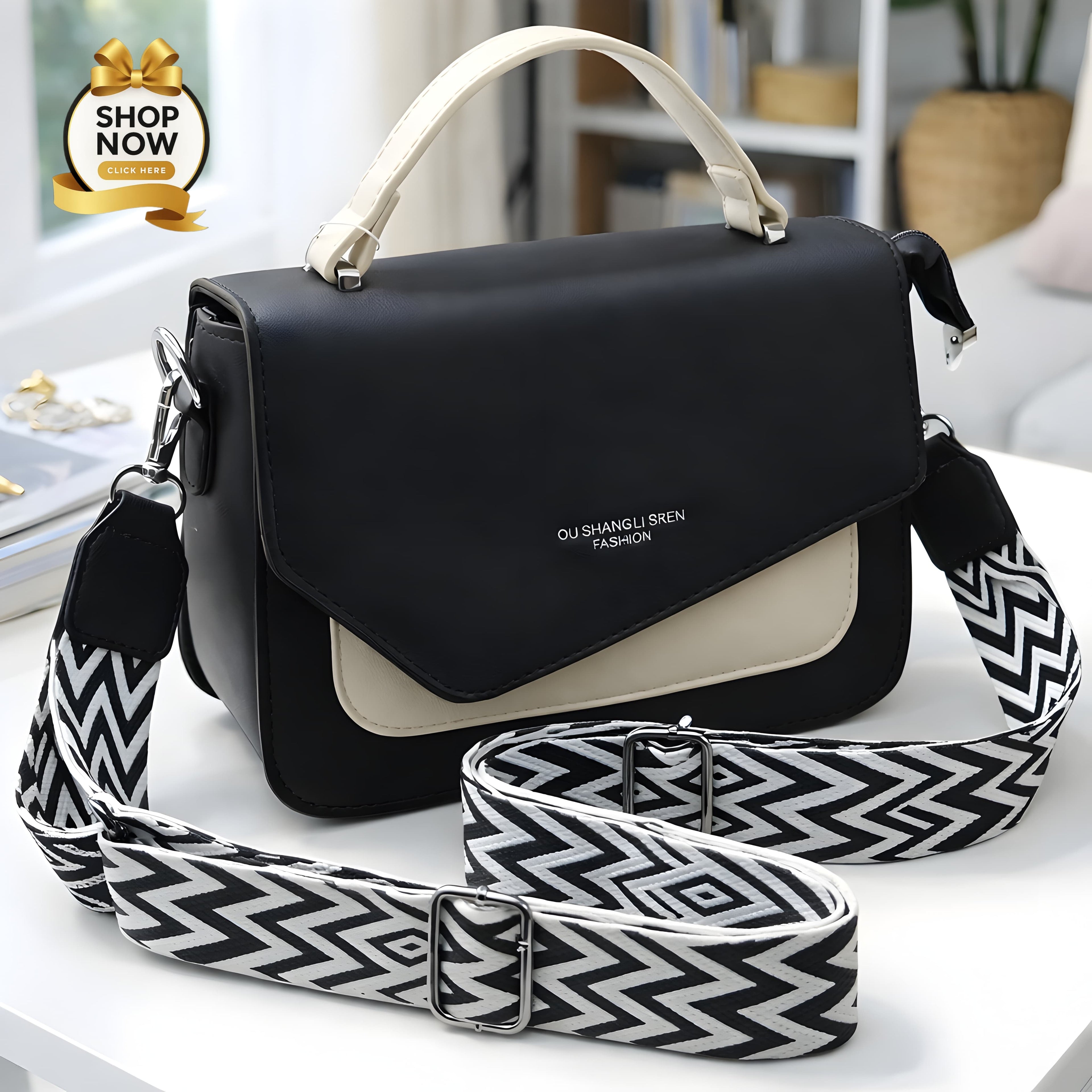 🎀 Imported Cross Body Bag for Girls 🎀 - Black - JPO1109